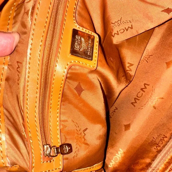 MCM Cognac Visetos Backpack - Picture 5 of 7